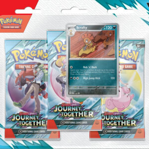 Pokémon TCG: Scarlet & Violet - Journey Together - 3-Pack Blister - Scrafty